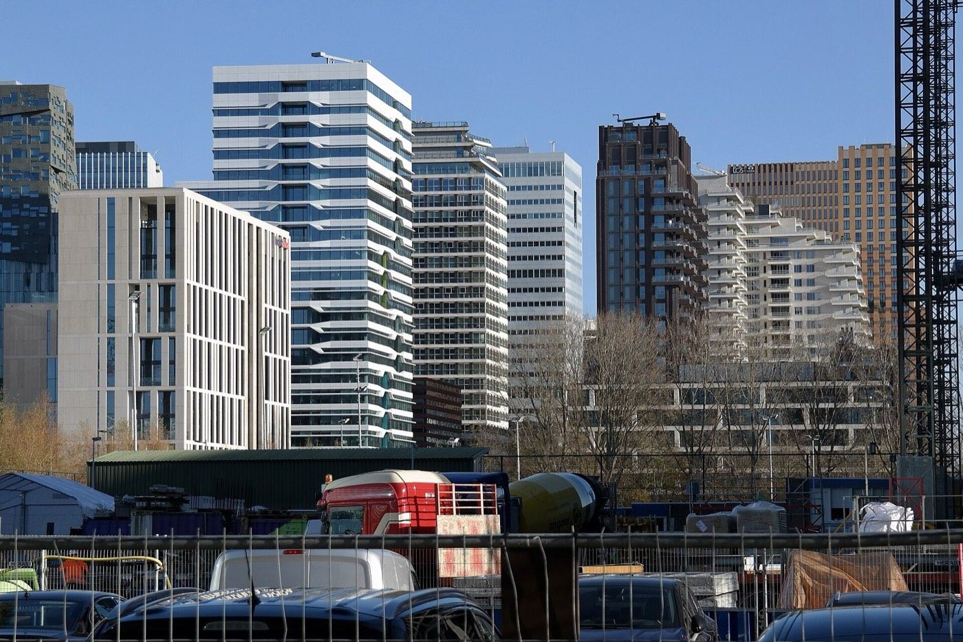 Torres de oficinas en el distrito Zuidas de Ámsterdam