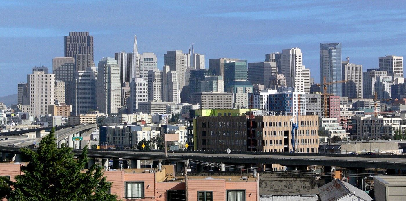 El skyline del centro de San Francisco desde Potrero Hill
