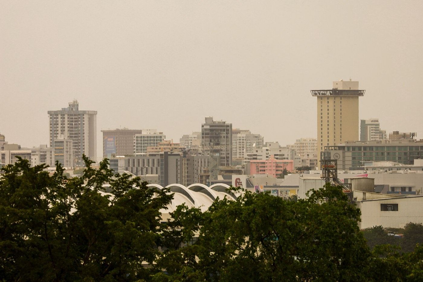 El skyline de Santurce, San Juan, Puerto Rico