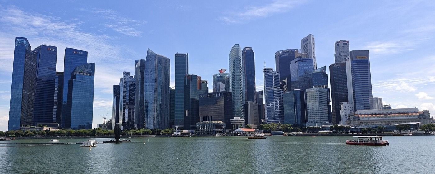 El distrito financiero central de Singapur